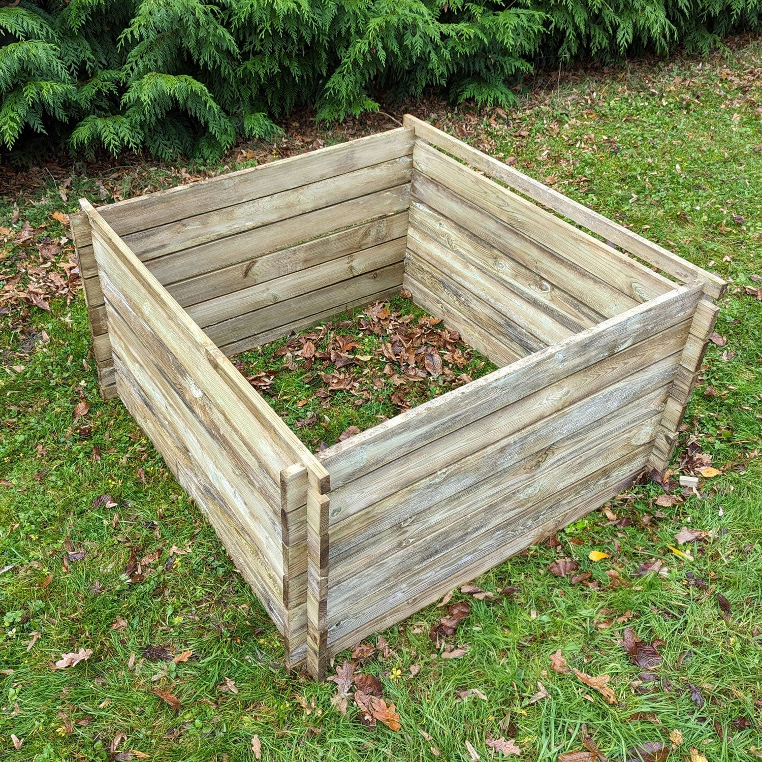 murodec 893 Litre Large Wooden Compost Bin – Slatted Airflow Composter
