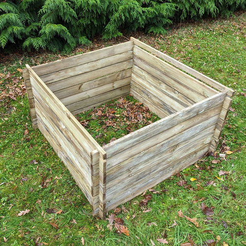 murodec 893 Litre Large Wooden Compost Bin – Slatted Airflow Composter