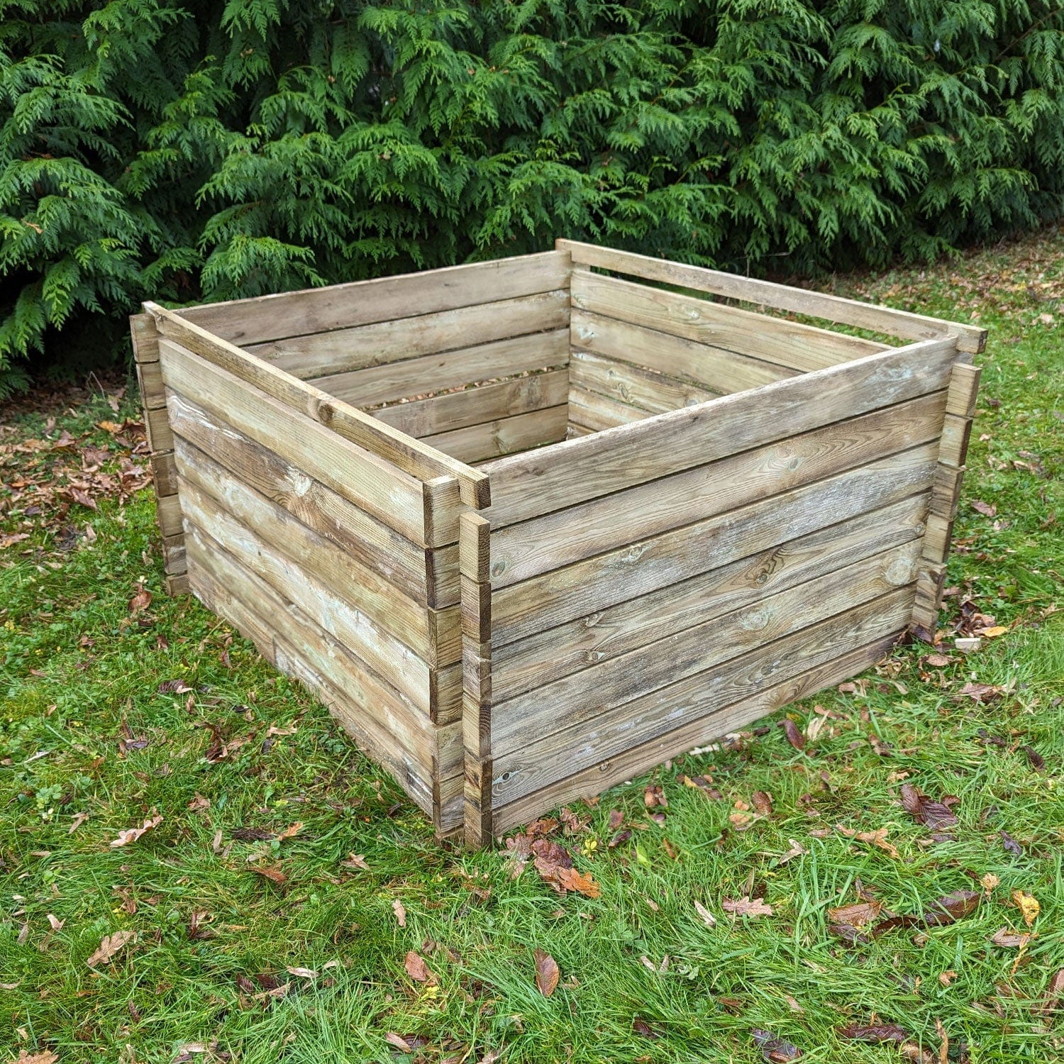 murodec 893 Litre Large Wooden Compost Bin – Slatted Airflow Composter